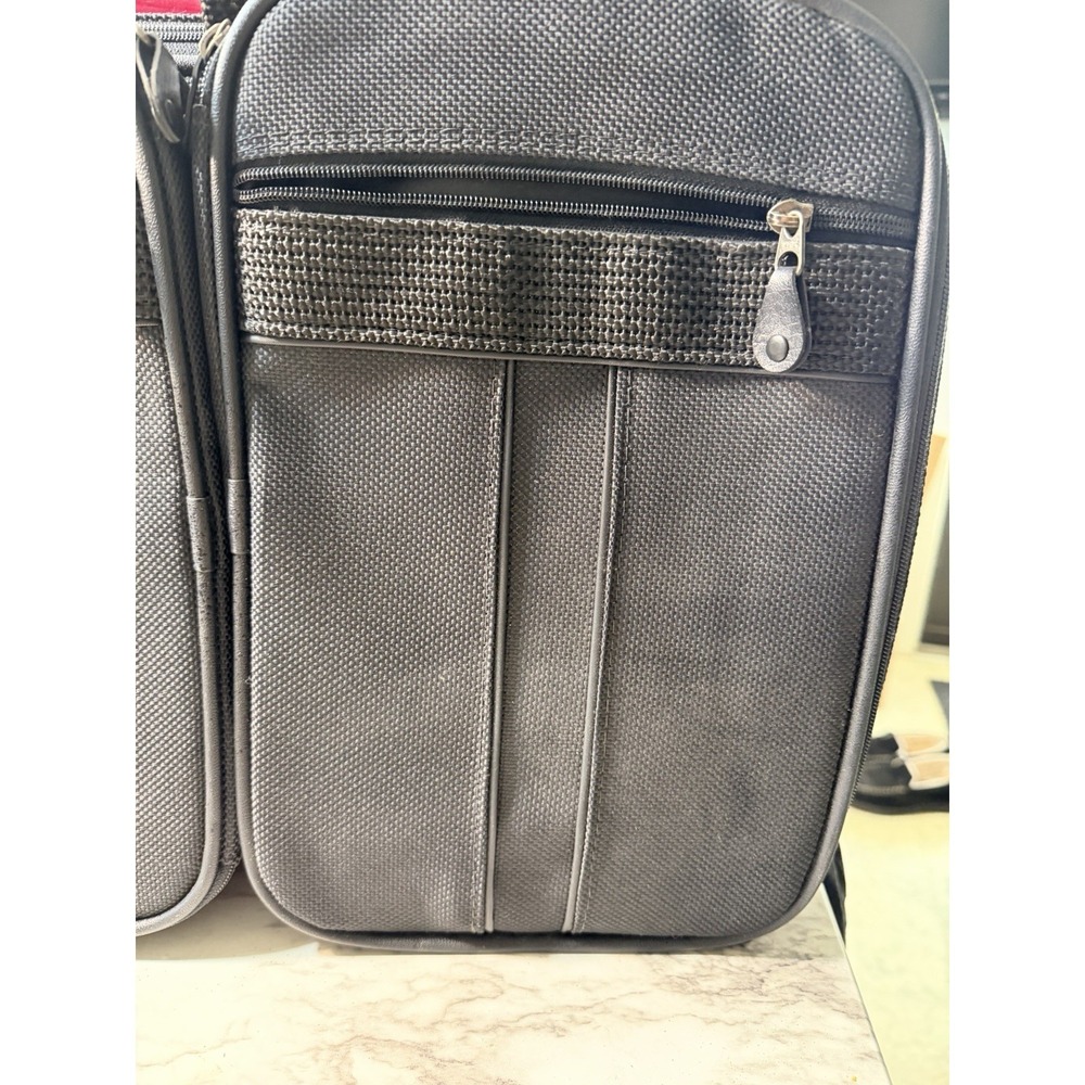 Samsonite Silhouette 4 Black Soft Suitcase Luggage 7 Compartment 22"x15" (2867) - Picture 5 of 12